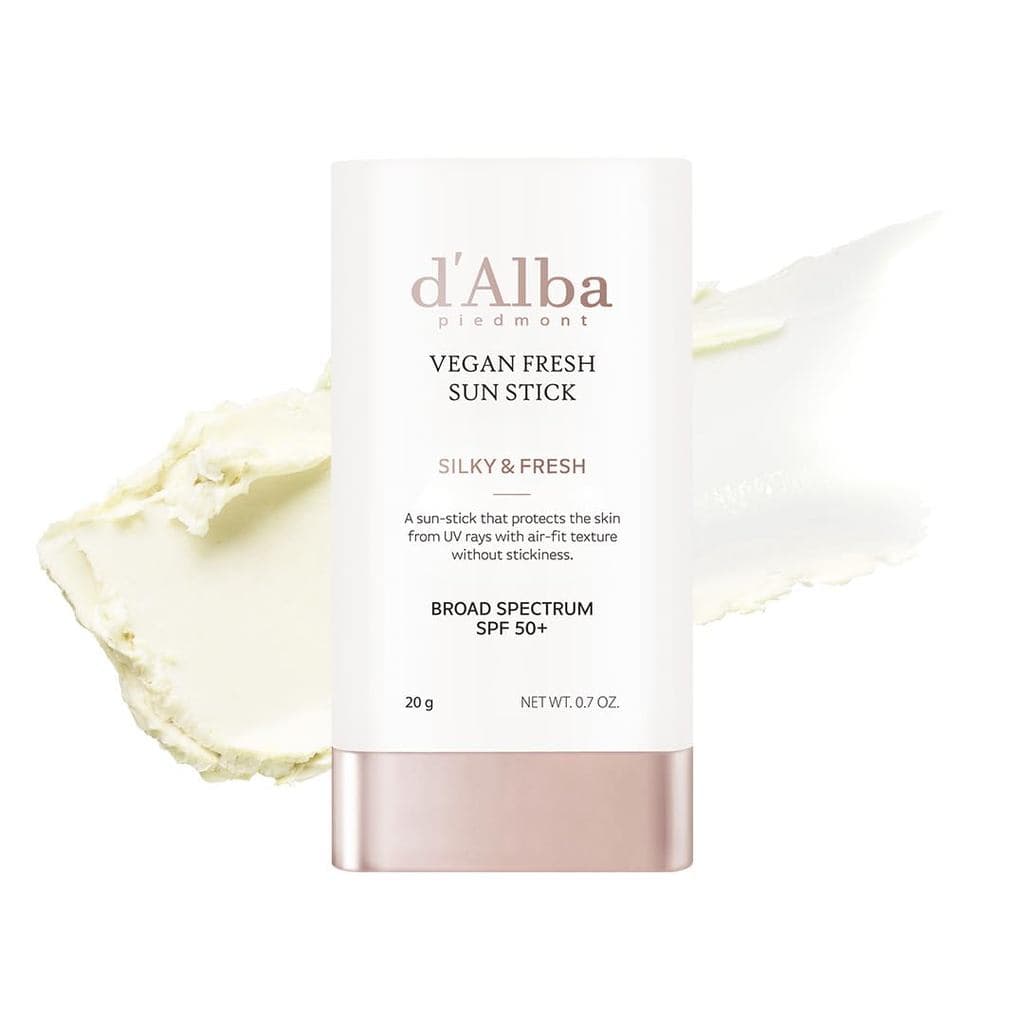 d'alba Piedmont Air Fit Fresh Sun Stick, Protetor Solar OTC de Amplo Espectro SPF 50+, Proteção Solar Portátil Não Pegaj
