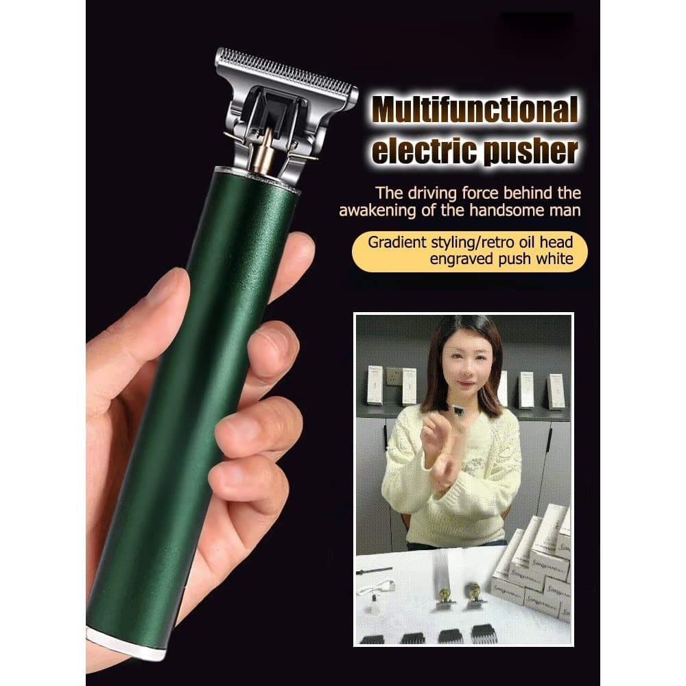 [Baixo Ruído e Seguro] Rechargeable Men Hair Clipper Set Cortador de Cabelo/Barbeador Profissional
