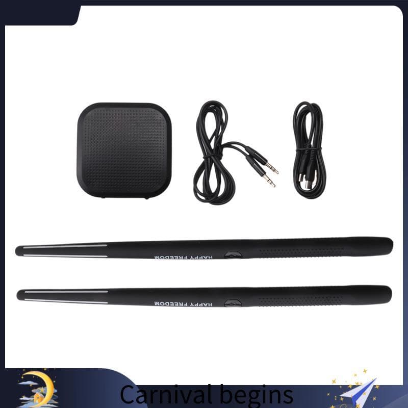 [eileenj3] Conjunto De Bateria De Ar Eletrônica Portátil-Baquetas E Pedais Virtuais , Ideal Para Iniciantes , Crianças A