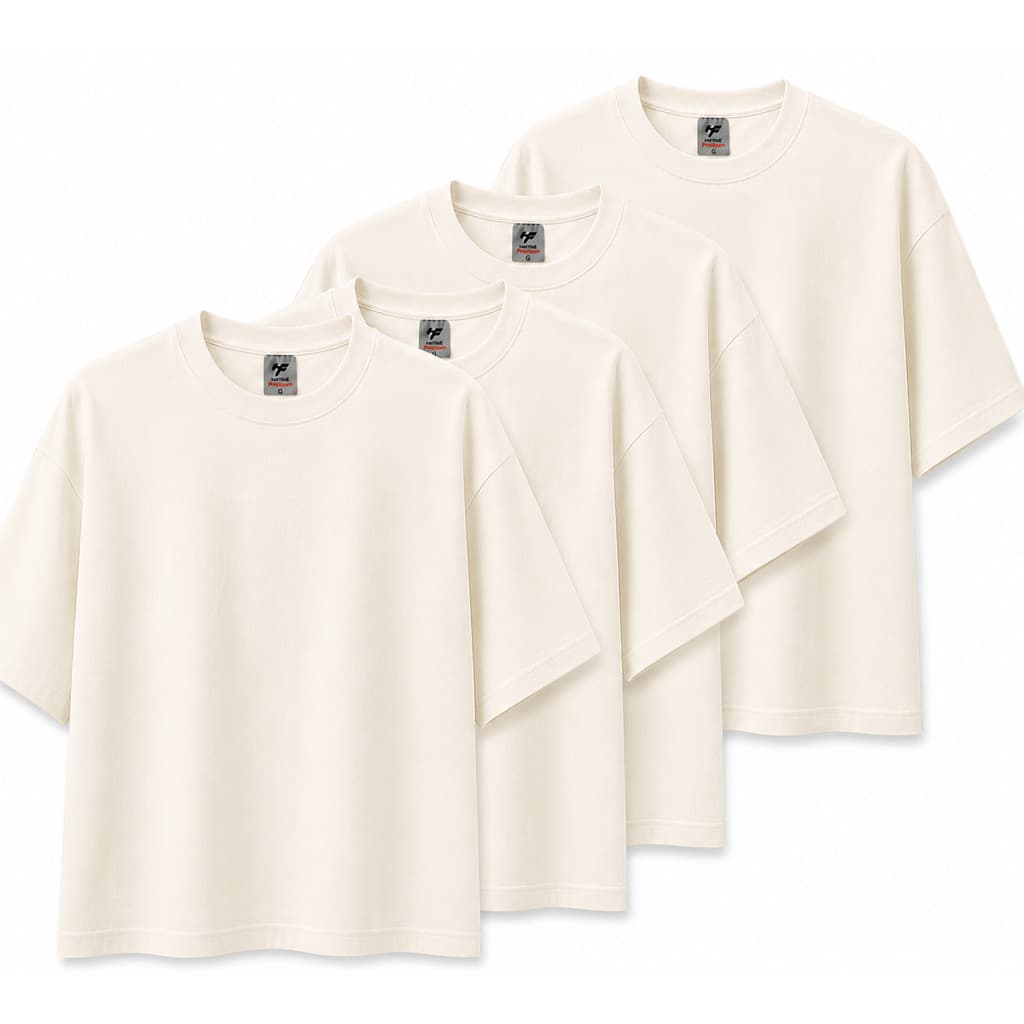 Kit Conjunto 4 Camisetas Oversized Suedine Lisas Streetwear Camisa Moda Over Estilo Y2K Premium