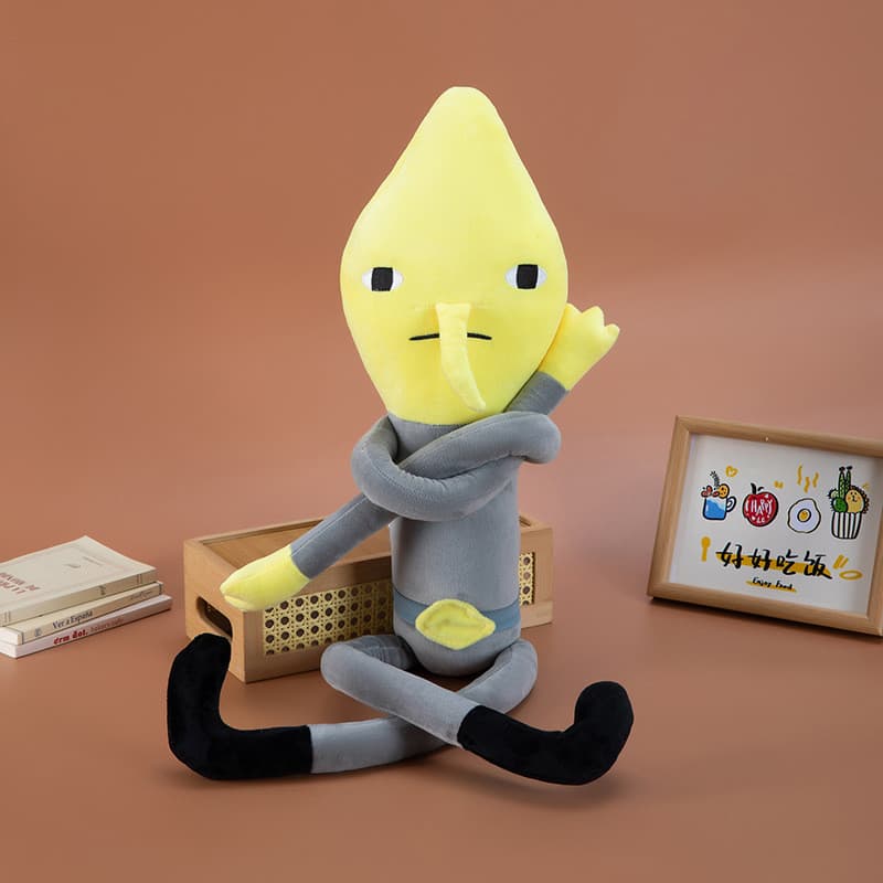 Estoque Pronto Para Casa , Boneco De Limão Com Pernas Longas E , Presente De Boneca De Pelúcia WJG8.6