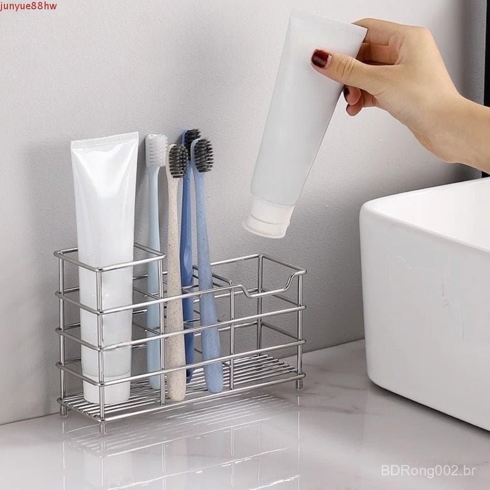 Suporte De Mesa De Chuveiro JUNYUE , Escova De Dentes Ventilado E Fácil De Limpar Com 6 Grades , Pendurado