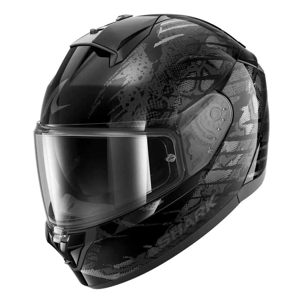 Capacete Shark Ridill 2 Reptaia Kas Preto Fosco Com Óculos