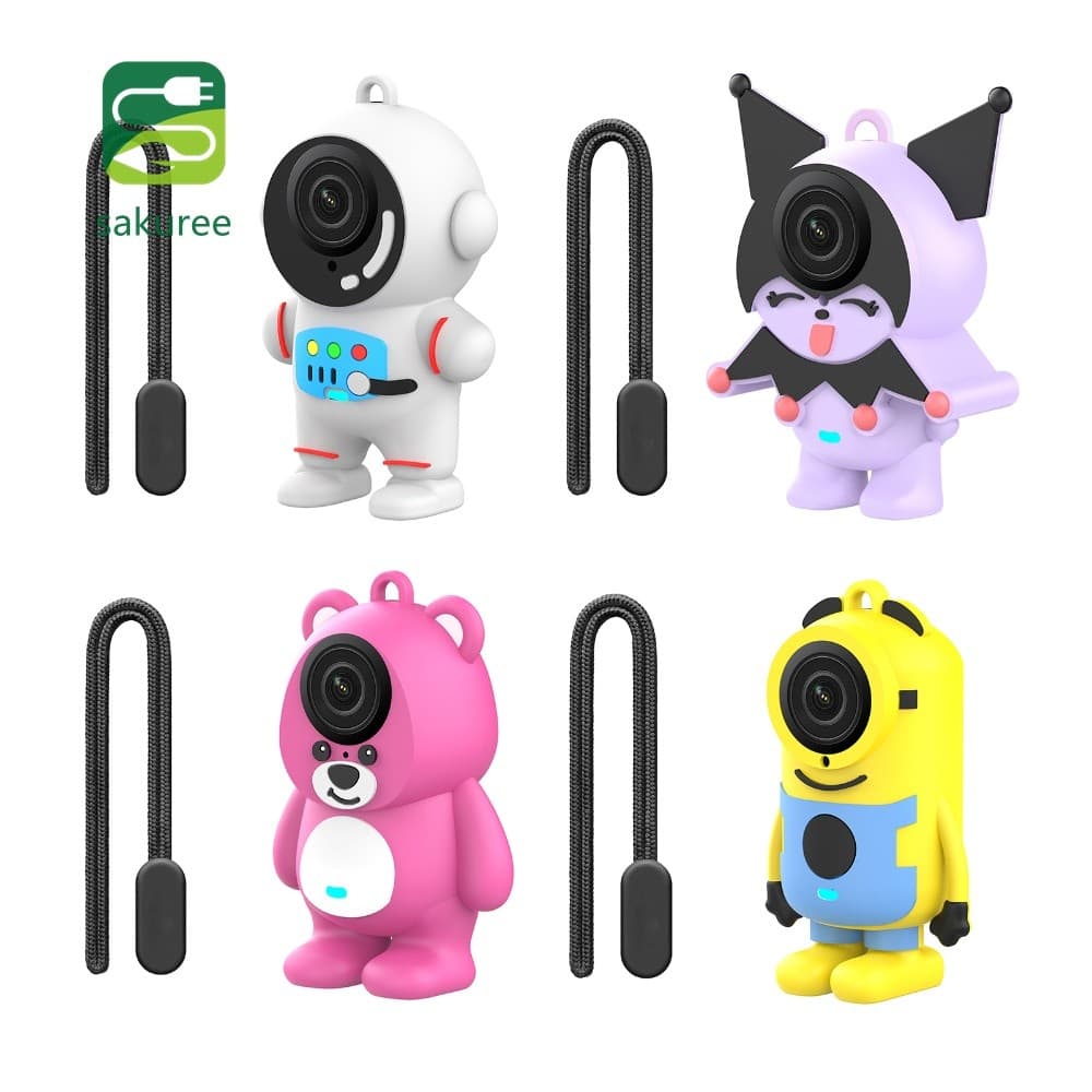 Capa De Silicone Fofa De Desenho Animado Para Insta360 GO3S GO3 Astronauta Urso Protetora