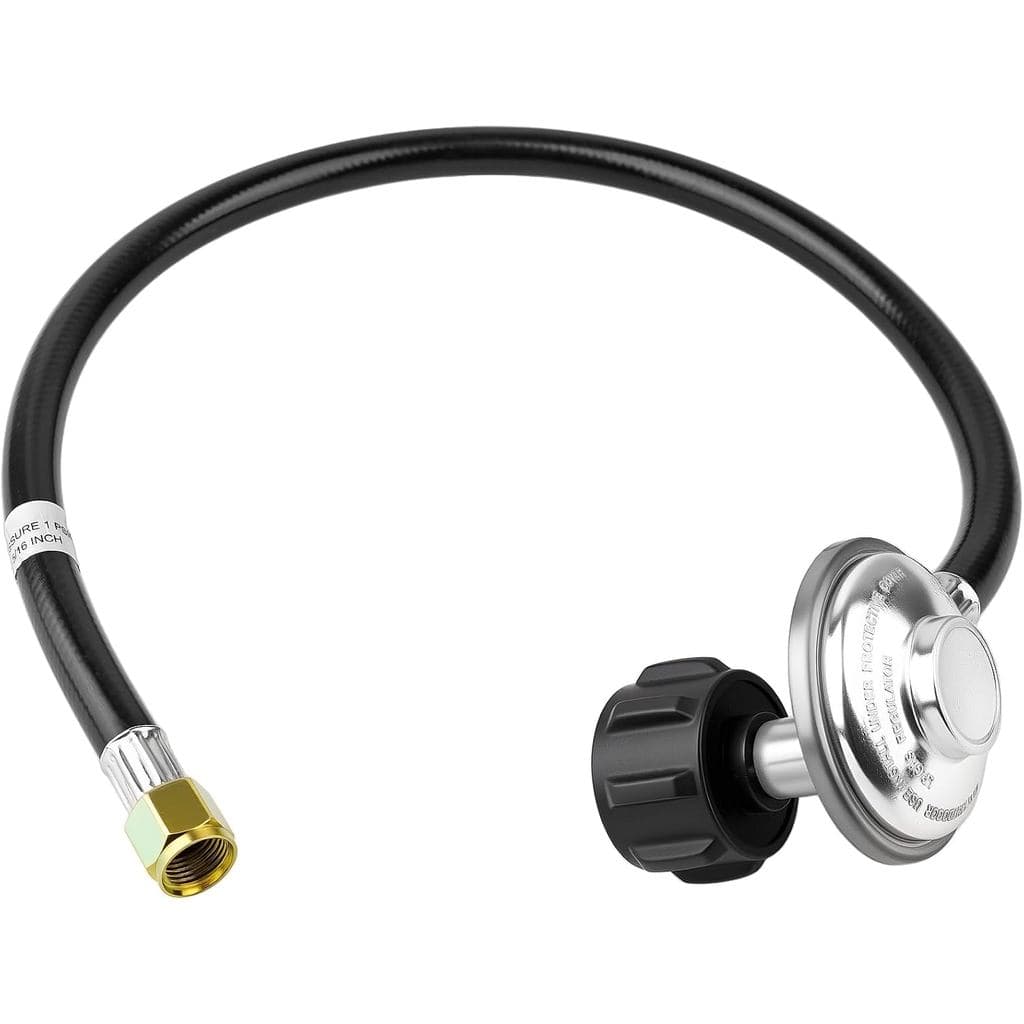 Adaptador de Mangueira de Propano de 2FT, Adaptador de Tanque de Propano para 5-40 lb, com Churrasqueira, Aquecedor e Me