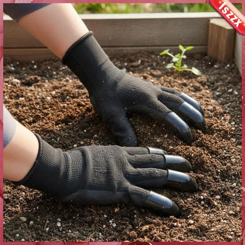 [Lszzx] Luvas De Jardinagem Antiderrapantes Com Garras Jardim Resistentes Ao Desgaste Equipamento De Proteção À Prova D'