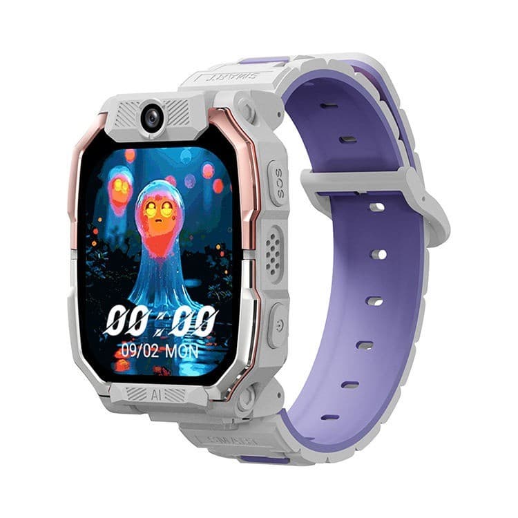 Smartwatch Infantil 4G com GPS Wi-Fi Chamada de Vídeo Botão SOS Câmera Dupla Tela 1,8