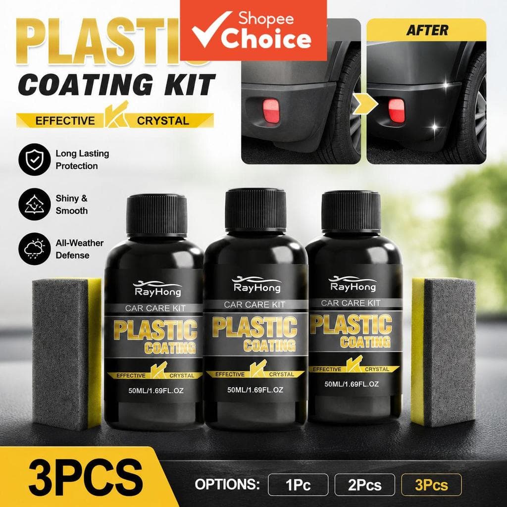 Agente De Revestimento Plástico 50Ml Restaurador De Brilho Antiestático Durável Vedação De Superfície Cuidados Interiore