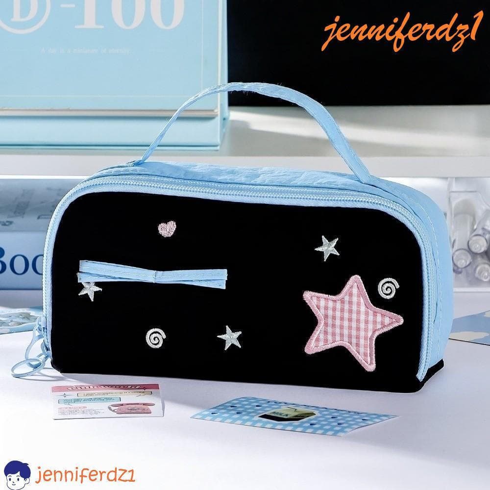 JENNIFERDZ1 Y2k Star Pencil Case , Bolsa Para Lápis , Armazenamento De Mesa , Estilo Coreano , Grande Capacidade