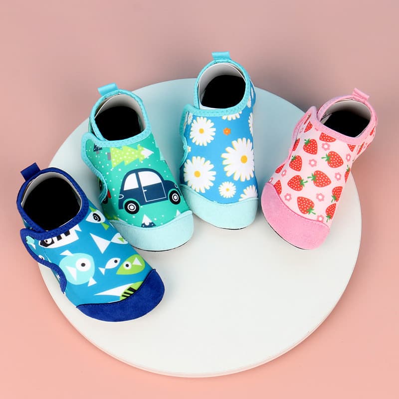 Crianças parque aquático bebê praia meias Anti-deslizamento sapatos de mergulho meias sapatos de natação deriva sapatos