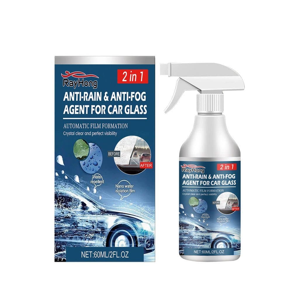 Agente Antiembaçante e Impermeabilizante para Vidros de Carro Rayhong, Spray Impermeabilizante e Desembaçante, Agente de