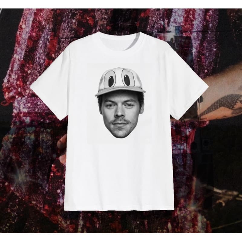 Camiseta Harry Styles Cabeça Camisa 100% Algodão premium