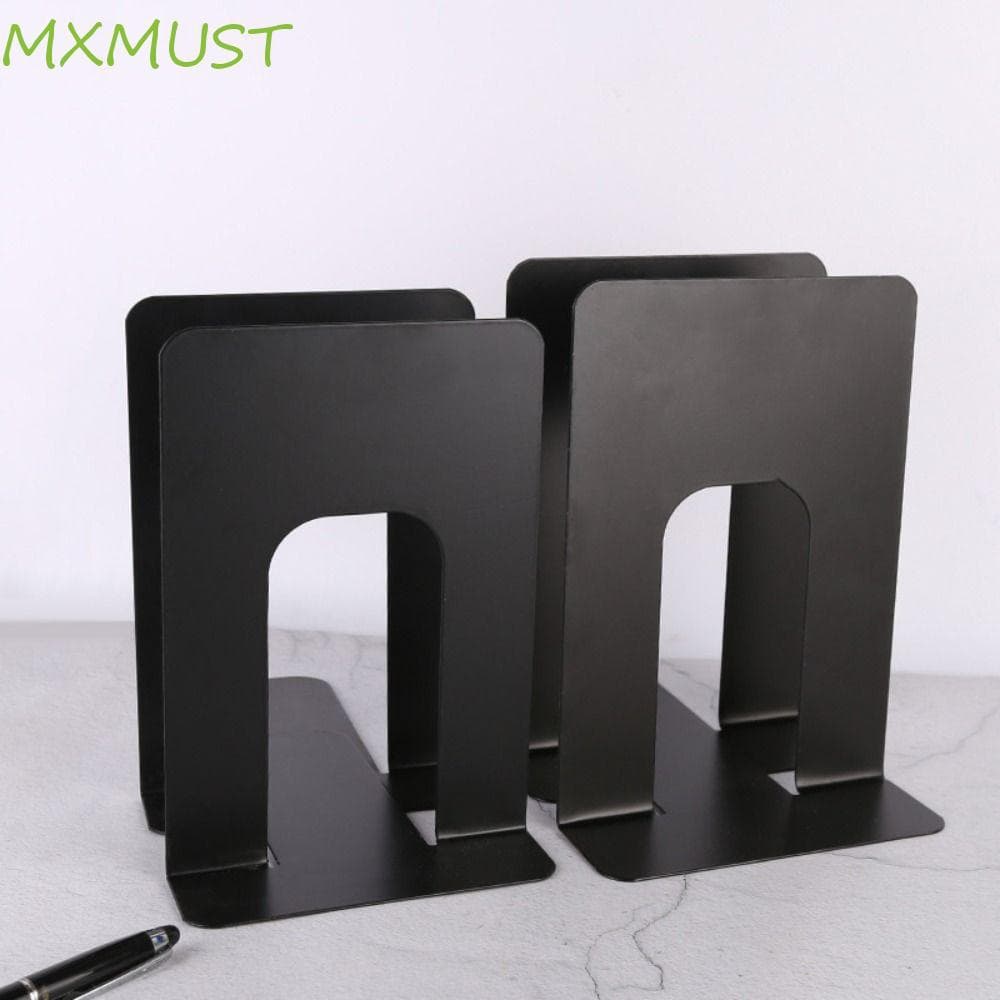 MXMUST Suportes Para Livros De Mesa , Suporte Ferro Simples E Durável Em Forma De L Estudantes
