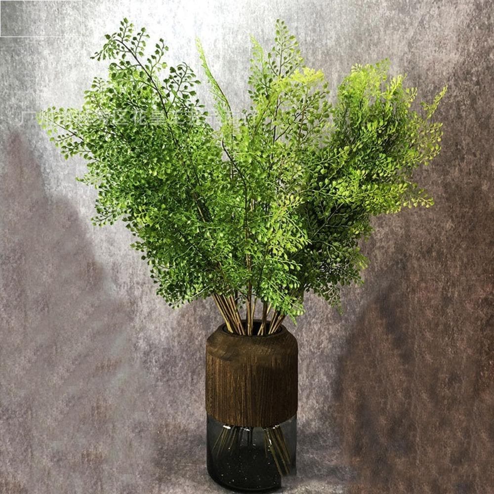 Ramos Artificiais Da Planta Samambaia , Grama Artificial Realista Vegetação Do Toque Real , Plantas Falsas Feitas À Mão
