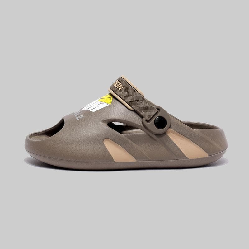 Pisando na merda chinelos masculino feminino estilo verão exterior wear antiderrapante condução sandálias de dupla utili