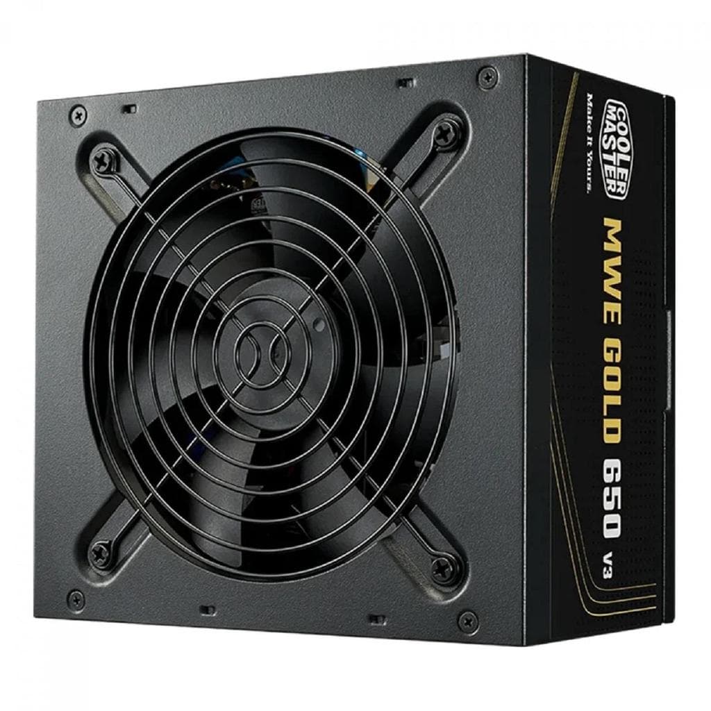 Fonte PC 650W Cooler Master MWE 650 V3 80 Plus Gold, ATX 3.1, PFC Ativo, 5 anos de garantia, MPE-6502-ACAAG-3BAR