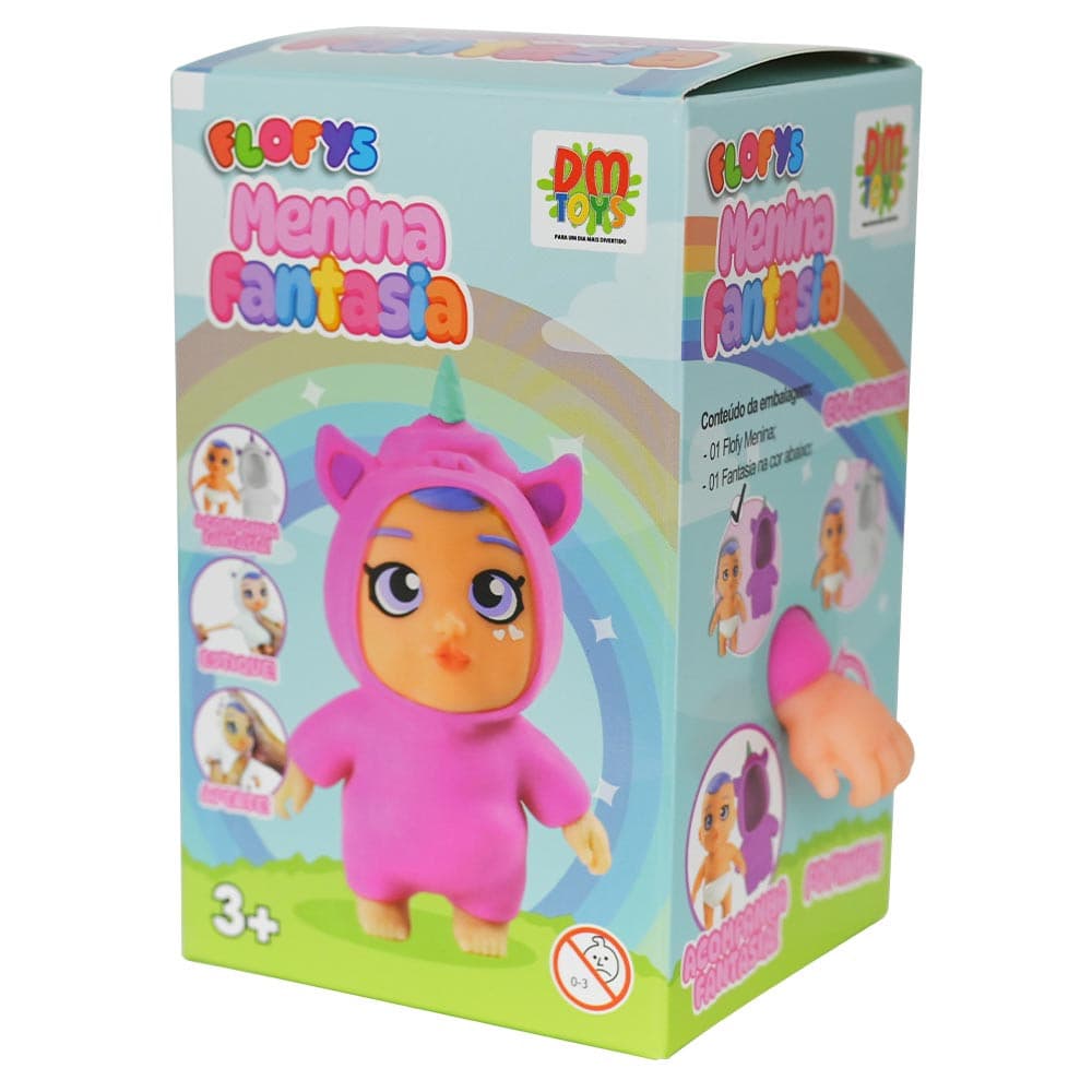 Squish Estica Flopy Fantasia Boneca Anti Stress Relaxante Divertido