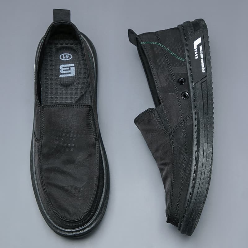 Sapatos de lona masculinos afiados de cano baixo verão deslizamento em sapatos casuais respiráveis sapatos preguiçosos d