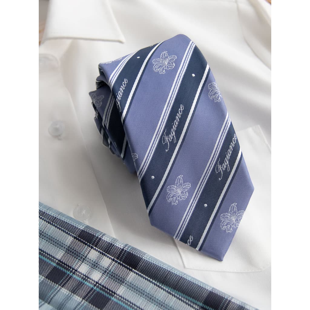[Pantervira] Rich jk/dk Tie Azul Estilo Preppy Material Escolar Uniforme Japonês Camisa Acessórios