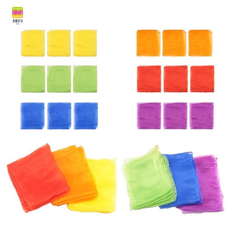 24Pcs Lenços Coloridos De Movimento Ritmo Para Infantil