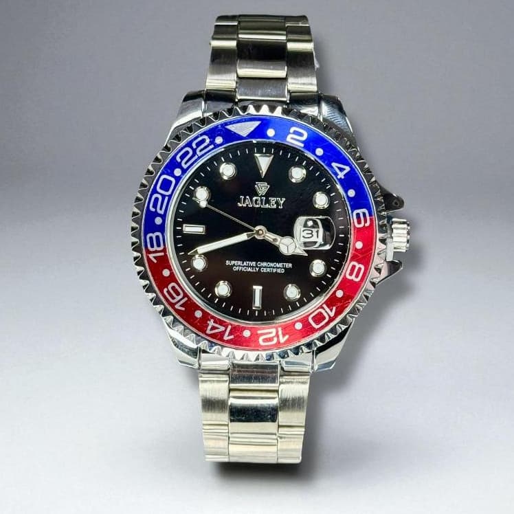 Relógio Masculino Luxo Jagley Resistente à Água, Pulseira de Aço Inoxidável, Alta Durabilidade