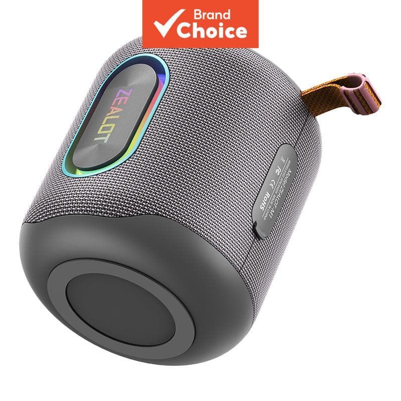 Caixa de Som Bluetooth ZEALOT M1 30W 6000mAh IPX6 À Prova D’Água Sem Fio RGB Luz TWS Estéreo Super Bass BT5.4 Para