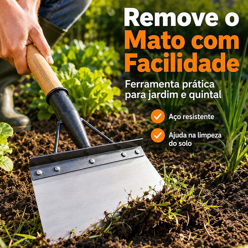Pá de Limpeza Multifuncional Capina Jardim Doméstico Limpeza Fazendas e Pastagens Rurais