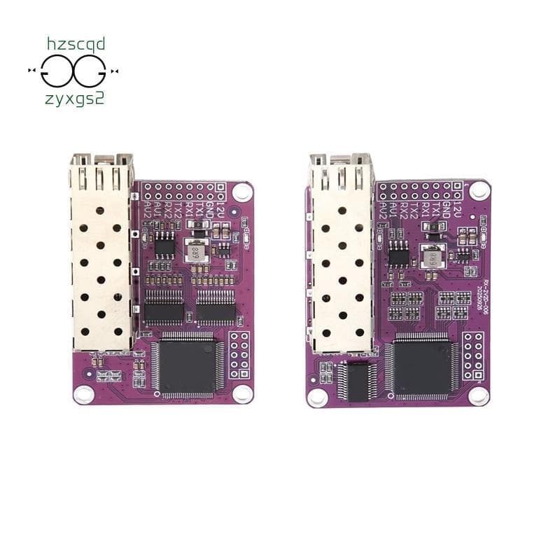 2 Vídeos Analógicos Com 2 Conversores De Fibra Óptica De Dados TTL TX 1310 RX 1550nm LC Módulo Transceptor Óptico Up 4 O
