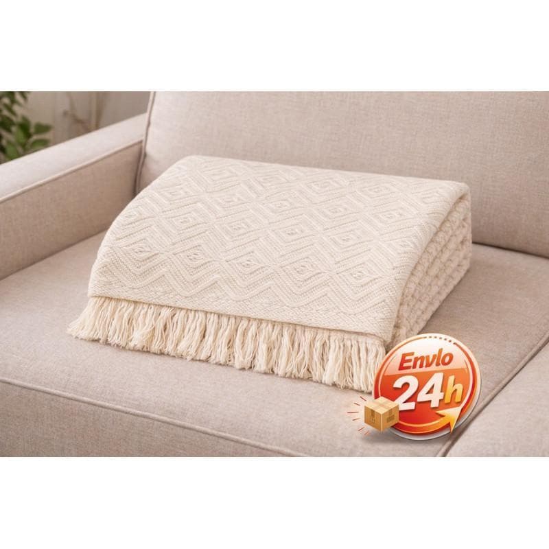 Mantas de Sofá Luxo King Gigante 240x180/210x120 300x180cm  Decorativa Premium 100% Algodão Capa Protetora Grande