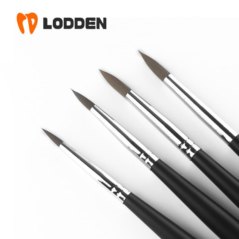 Caneta Pincel De Porcelana Para Dentista Lodden Laboratório Dentário 30 % Pele De Vison + 70 nylon
