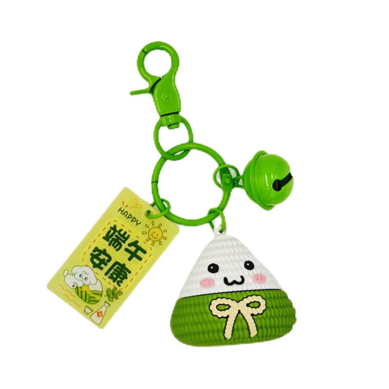 Bonito Original dragão barco Festival zongzi carro chaveiro meninas levantar alta zongzi mochila pingente dos desenhos a