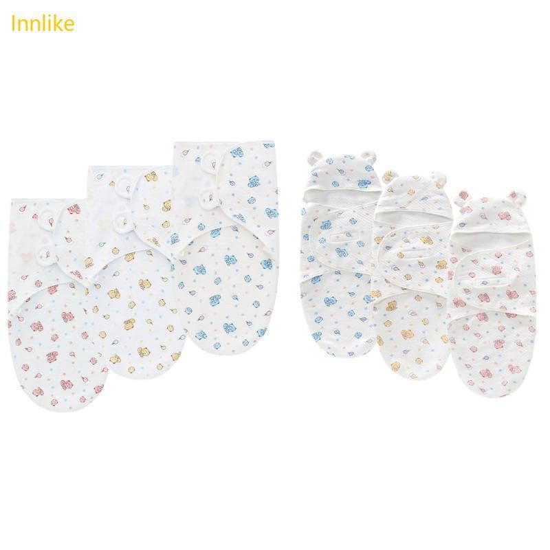 Innlike Bebê Berço Cama Swaddle Envoltório Cobertor Macio Carrinho Ar