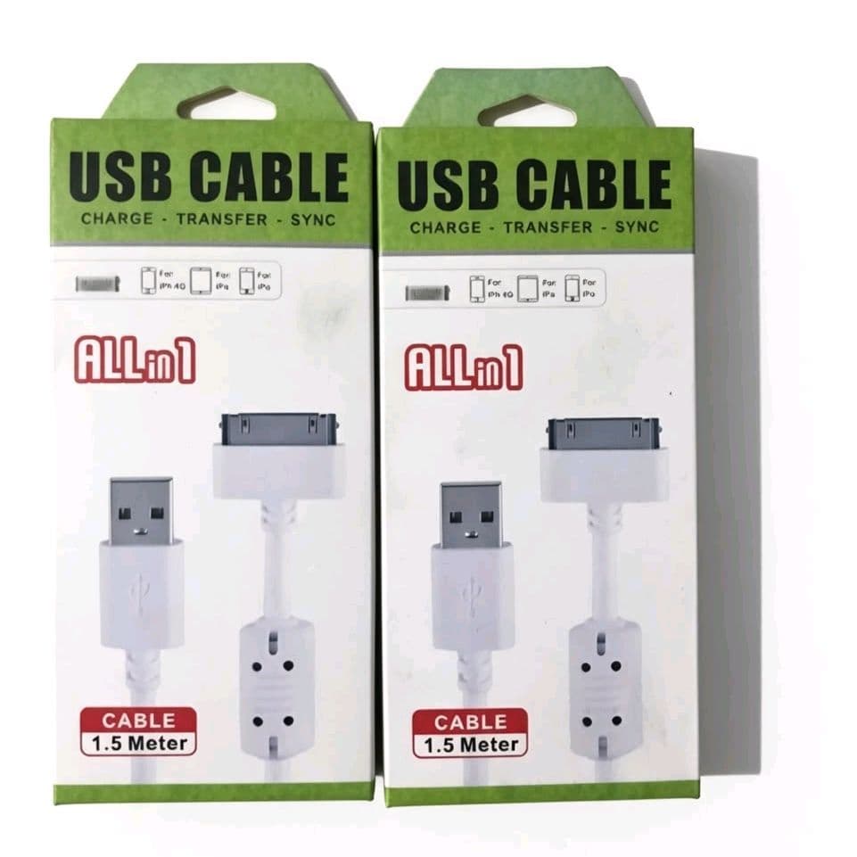Cabo USB All-in-1  30 pinos para iphone 1.5 Metros para Carregamento Transferência e Sincronização