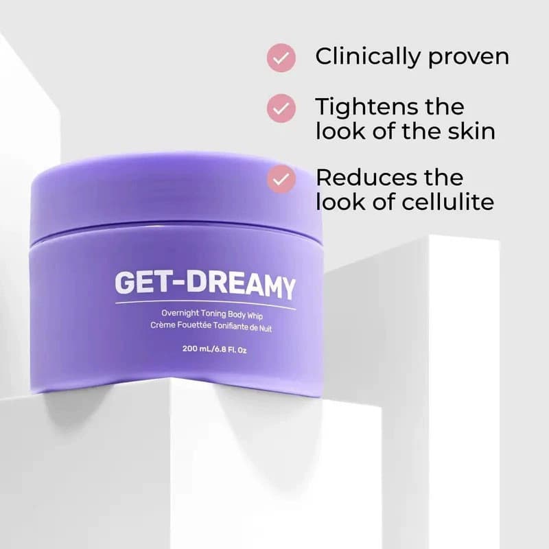 Loção tonificante para o corpo, creme noturno hidratante e firmador, melhora a condição da pele.