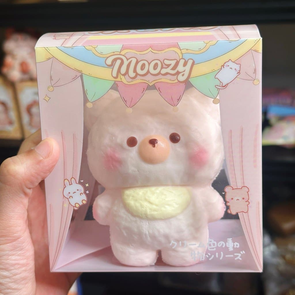 2026 Muji Morango Creme Urso Pitada Música Recuperação Lenta Brinquedo de Descompressão Bonito Presente squishy260817