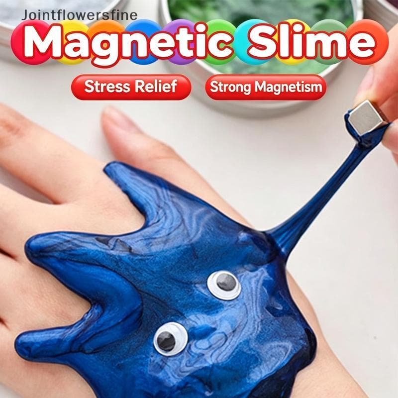 JTFF Massa Magnética Slime Anti-Gravidade Ímã Brinquedo Não-Tóxico Bla Tech Science Kit Para Crianças Educação Favores D