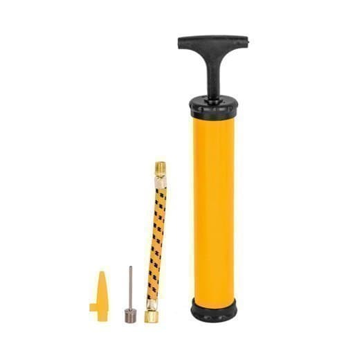 Bomba Ar Manual Compacta Portátil 24cm Alta Pressão  Fácil Uso Diversas Bolas Pneus Resistente Durável Oferta Promoção