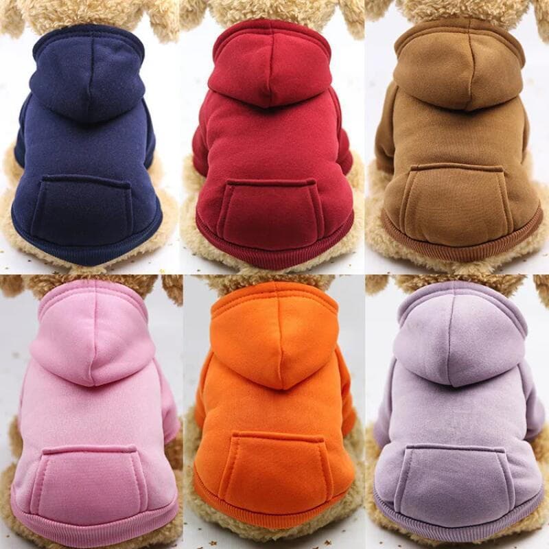 Roupas de Inverno para Cães de Estimação, Moletons, Suéter Quente com Bolsos, Casaco, Jaqueta para Filhotes, Fantasia pa