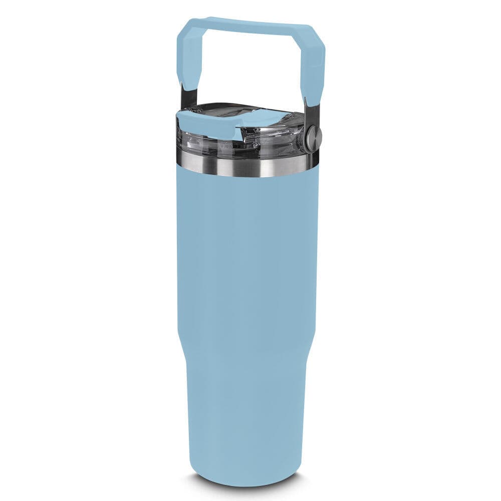 Garrafa Copo Térmico Parede Dupla em Aço Inox Azul 950ml