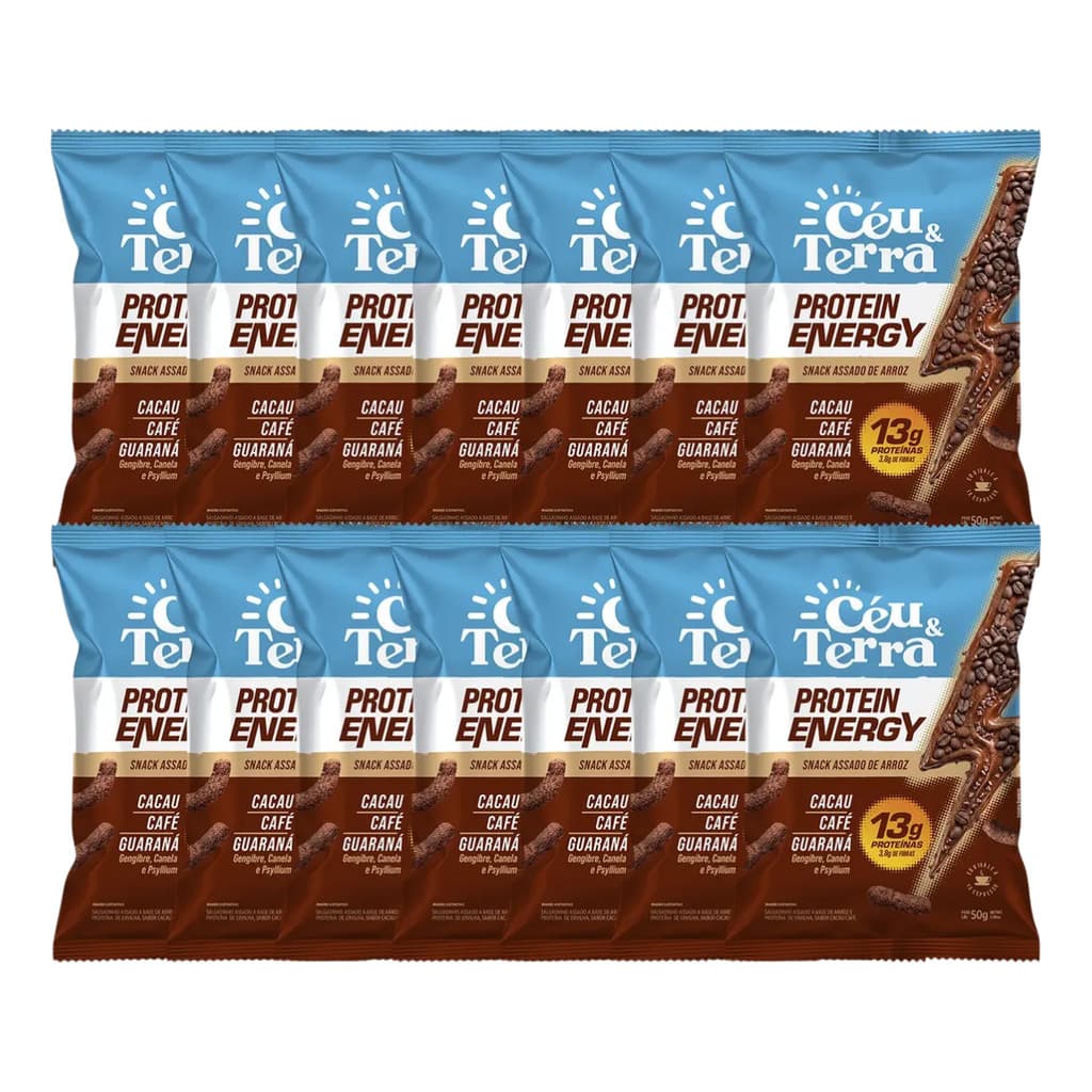 Kit 14 Ceu e Terra Cacau, Cafe e Guarana 50g