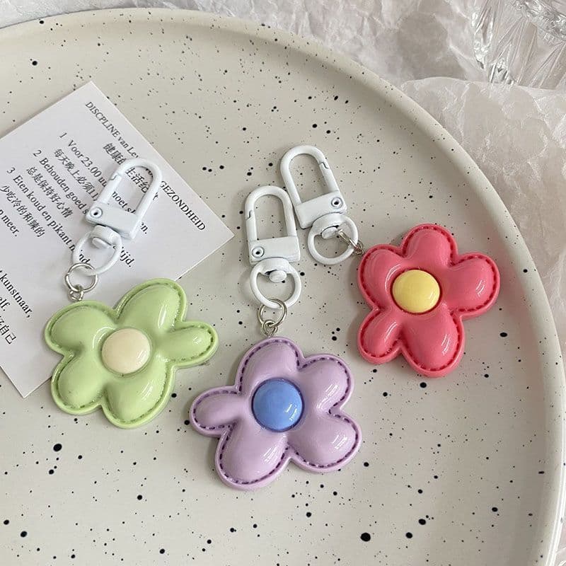 Mini pequeno estudante mochila pequena decoração dopamina acessórios bonito pingente novo doce cor flor chaveiro