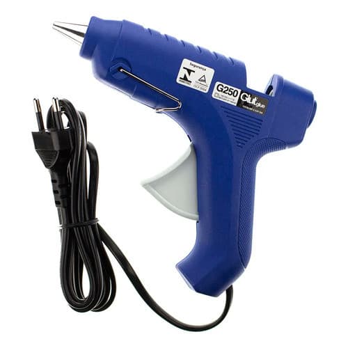 Aplicador De Cola Quente Ultra Profissional 40w 11mm Pistola Azul Bivolt