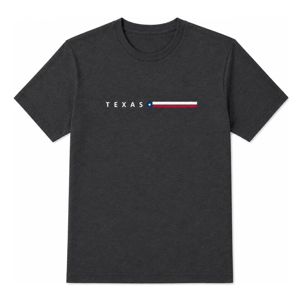 Camiseta Premium Country Texas Preta Confortável Estampa Dtf
