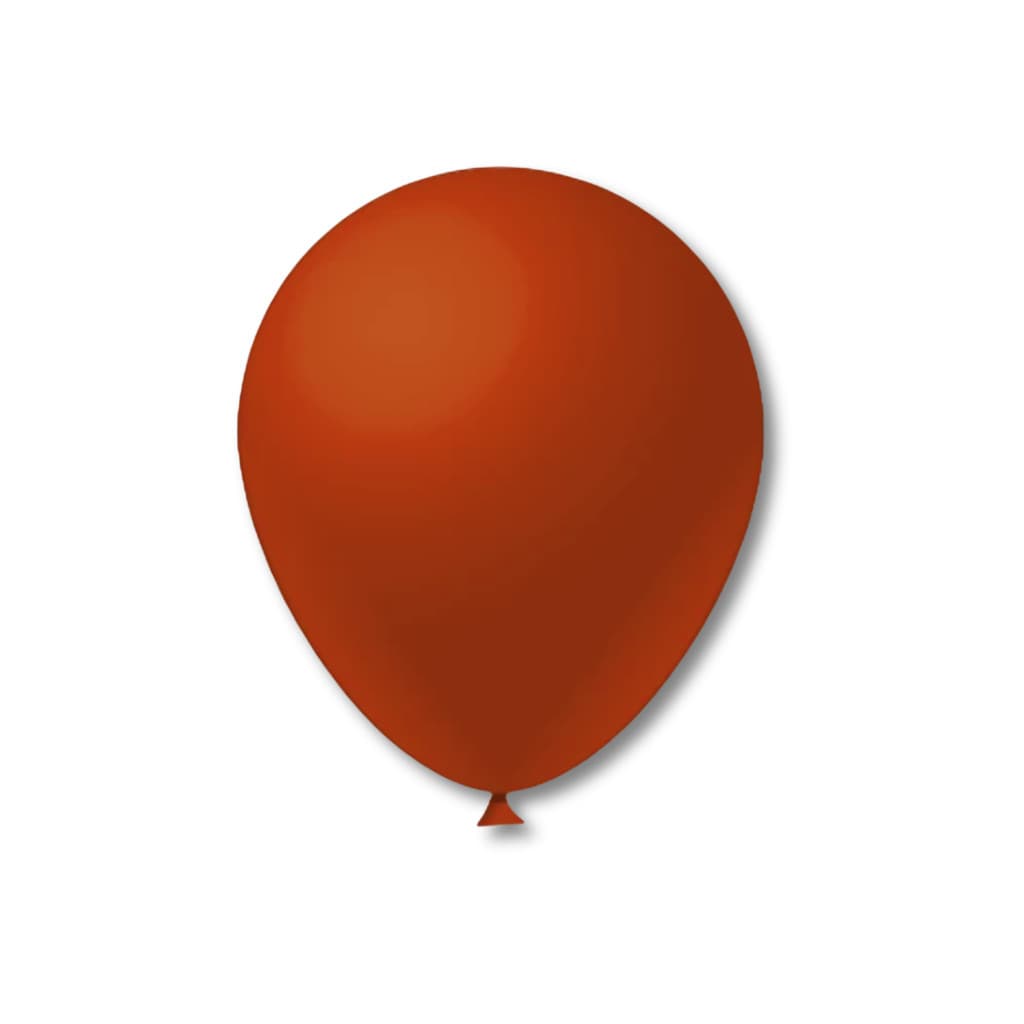 Balão Bexiga Aniversário Látex Liso N 5 Polegadas 50un Festball Terracota