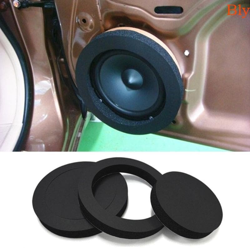 Bly Universal 6 5 Anéis De Isolamento De Alto-Falante De Porta De Carro Almofada De Espuma Woofer À Prova De Som