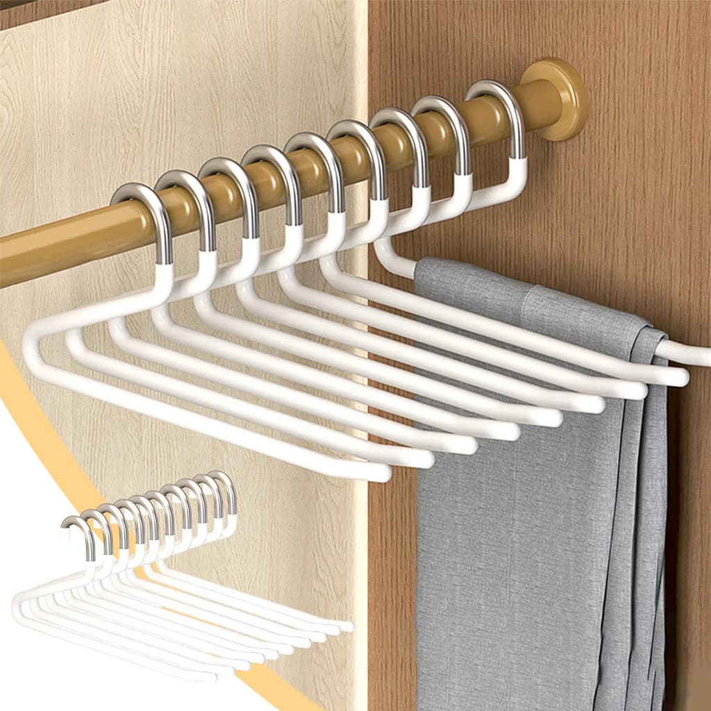 Suporte para Calças Portátil em Aço Inoxidável Anti-Queda