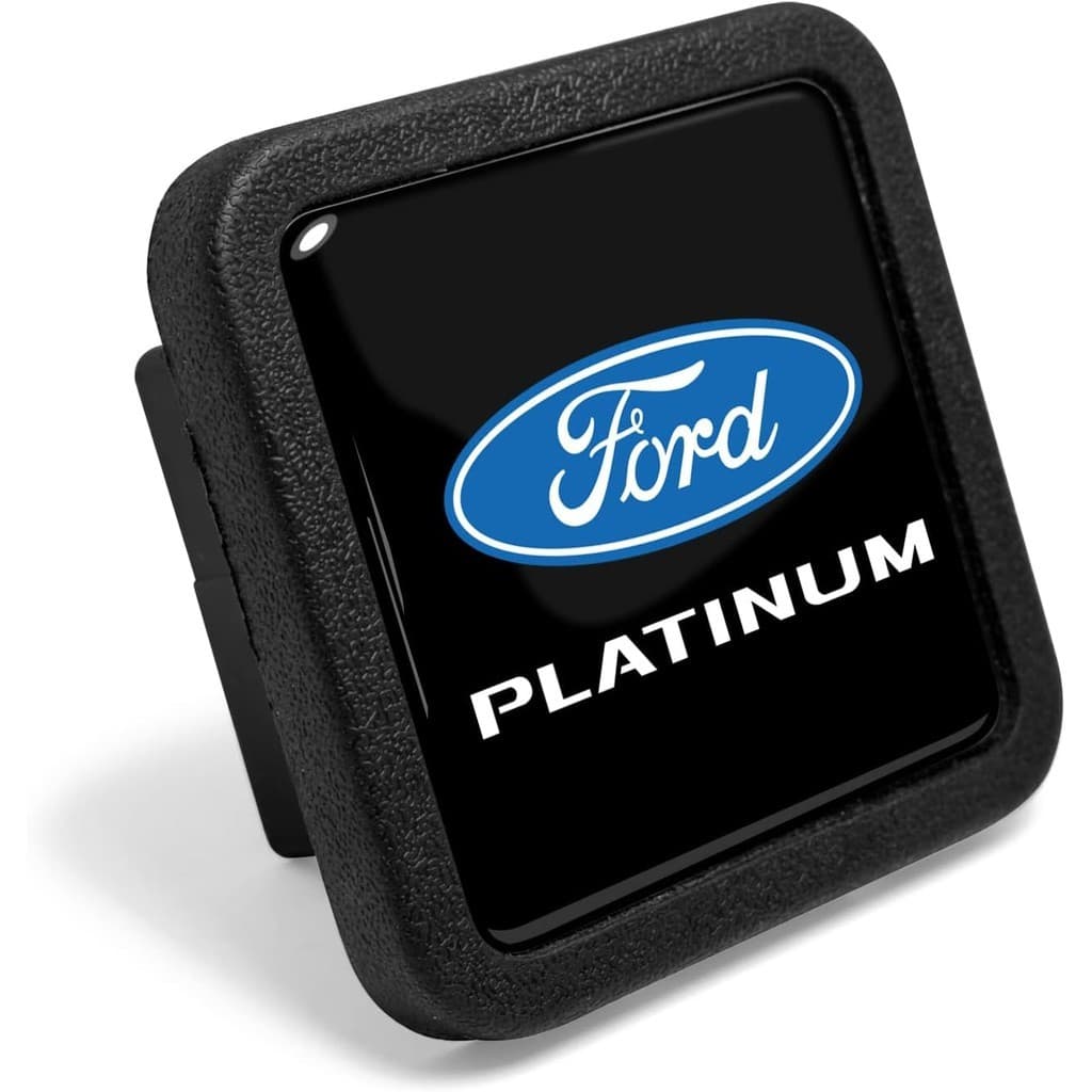Para Ford F-150 Platina Borracha Preta Resistente 2 " Reboque Engate Receptor Capa Classe 3 E 4