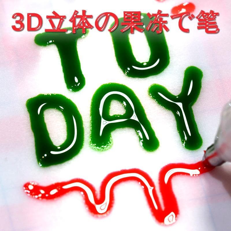 3D tridimensional geléia caneta cor gel caneta suco estudante diy gel caneta bonito criativo menina coração multicolorid