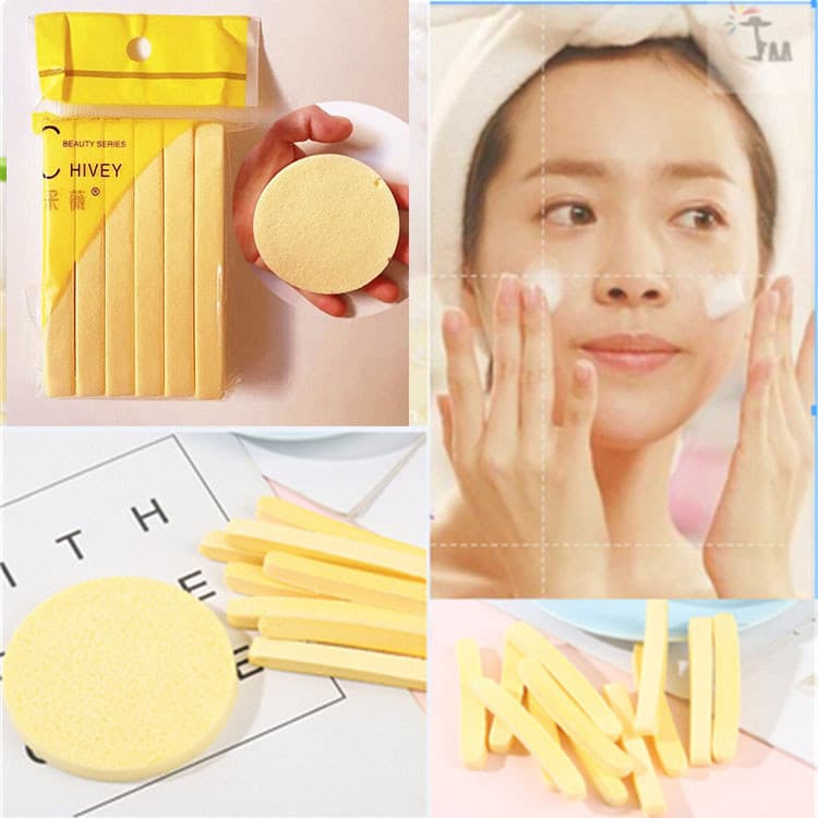 Esponja comprimida para lavar o rosto, esponja comprimida, limpeza facial, rosto feminino, algodão, maquiagem, ferrament