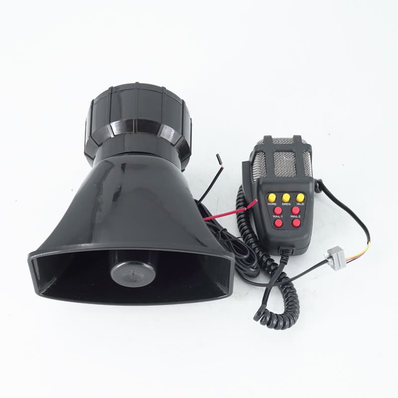 Buzina de carro 12V 100W, alto-falante de alarme de sete tons, buzina quadrada, buzina de motocicleta, alto-falante mult
